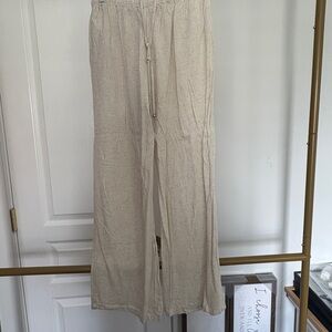 Men's Beige Drawstring Joggers